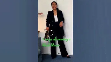 5 ways of wearing a black blazer - 5 Cách phối đồ với áo blazer màu đen
