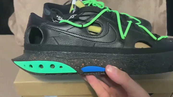 Nike Blazer Low Off-White Black Electro Green Review