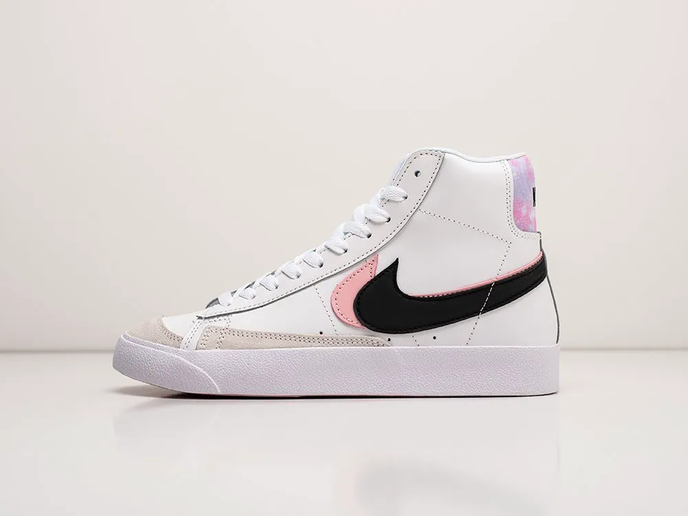 женские кроссовки Nike Blazer Mid 77 WMNS White / Black / Pink
