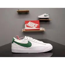 Кроссовки Nike Blazer Low Premium White Green Logo
