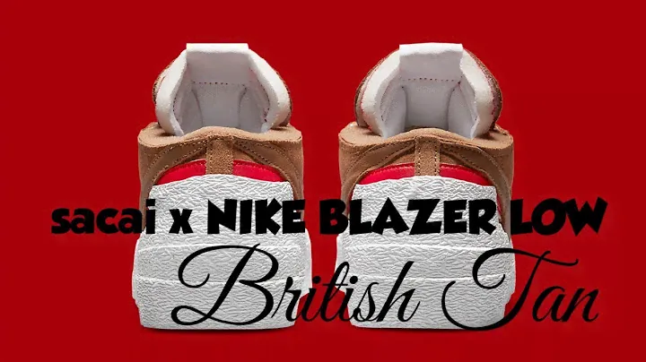 sacai x NIKE BLAZER LOW British Tan