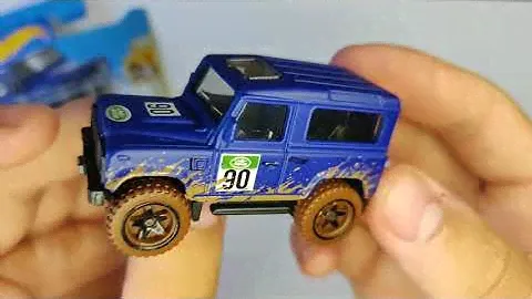 Обзор на машинку Hot Wheels LAND ROVER DEFENDER 90 BAJA BLAZERS 4/10 3+