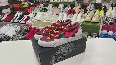 Nike x Kaws x Sacai Blazer Low sneakers "Red"