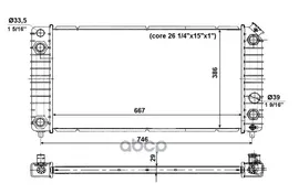 NRF Радиатор chevrolet blazer s10 4.3 awd 1994 10 1995 09 , chevrolet grand blazer 4.3 awd 1994 10 199 nrf арт. 56011 арт. 56011