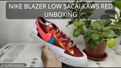 [Unboxing] Nike Blazer Low Sacai KAWS Red