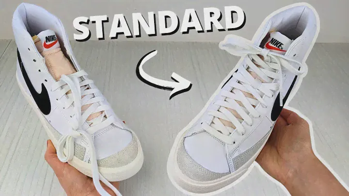 HOW TO LACE NIKE BLAZERS (STANDARD WAY)