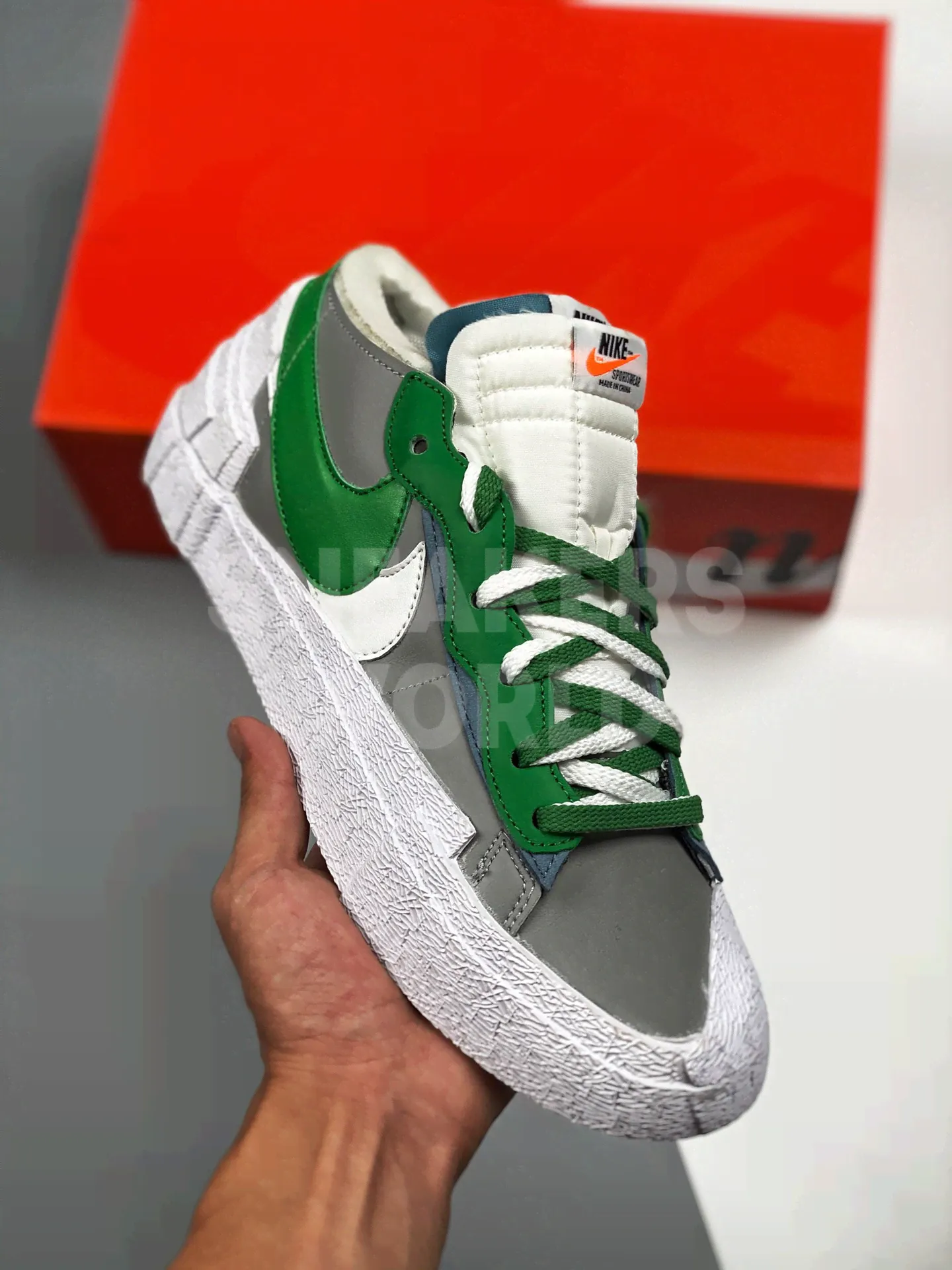 Nike Blazer Sacai Classic Green Grey