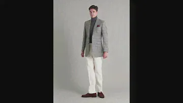 Eaton jacket flannel windowpane grey - Needlecord trousers