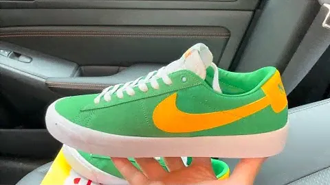 Nike SB Zoom Blazer Low Pro GT Lucky Green Gold shoes