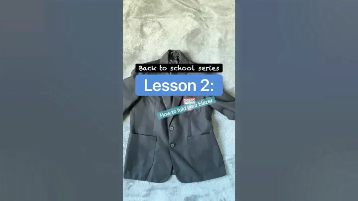 How to fold a blazer