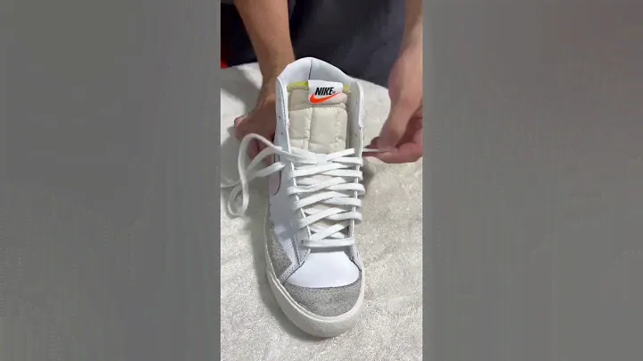 Nike Blazer Laces Tutorial ❗️ If you love shoe watch this….