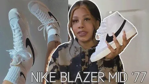 NIKE BLAZER MID ‘77 VINTAGE | UNBOXING AND + STYLING ( WHITE / BLACK)