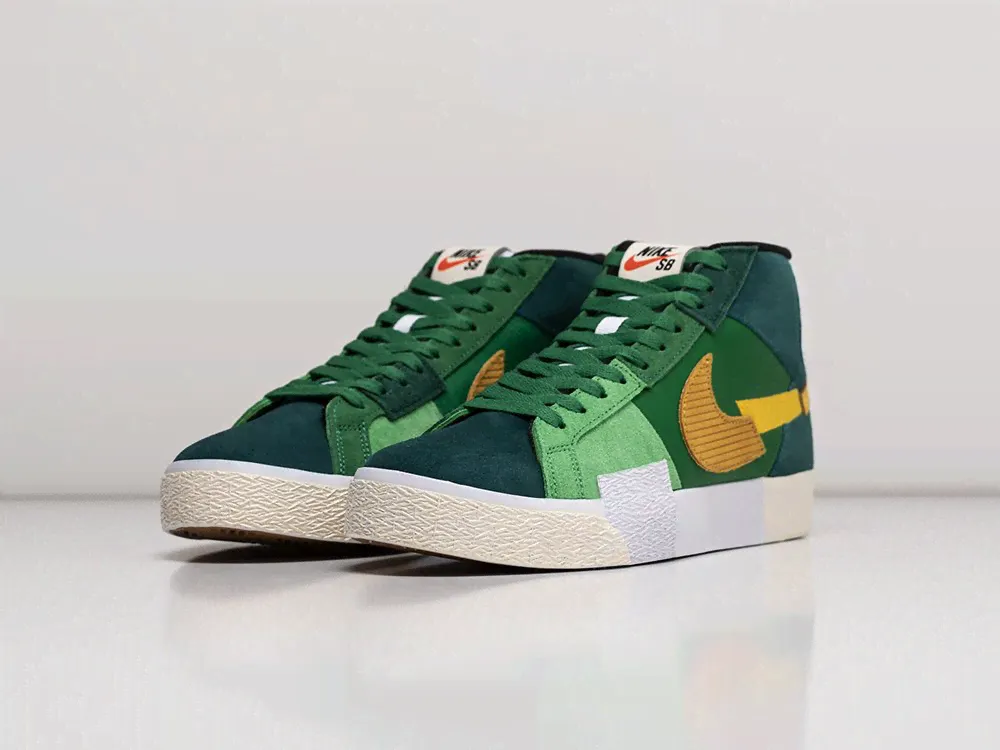 Кроссовки Nike SB Zoom Blazer Mid цвет Зеленый-2