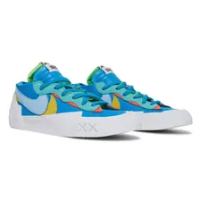 Nike Blazer Low Kaws X Sacai (Синие)