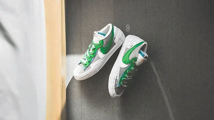 Sacai x Nike Blazer Low «Средний серый / классический зеленый»: обзор и обувь