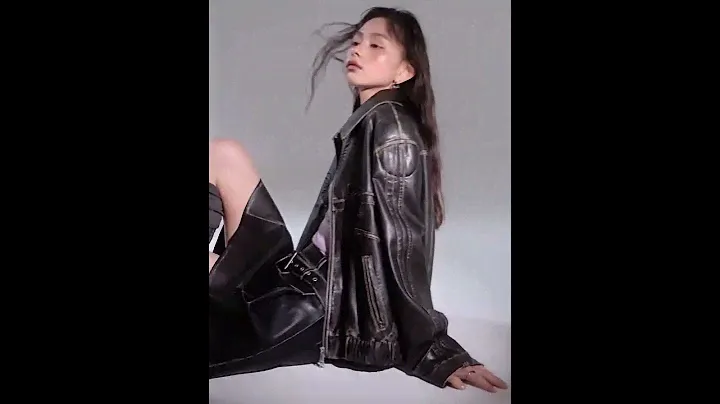 Pink Bow Tie Oversized Vegan Leather Jacket by Diddi Moda
